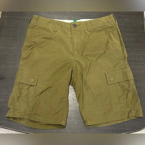 Dip Men’s Olive Green Cotton Blend‎ Cargo Shorts Size 30”